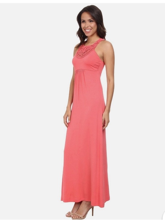 Tommy Bahama Dresses & Skirts - Tommy Bahama Tambour Crochet Halter Maxi Dress in Full Bloom